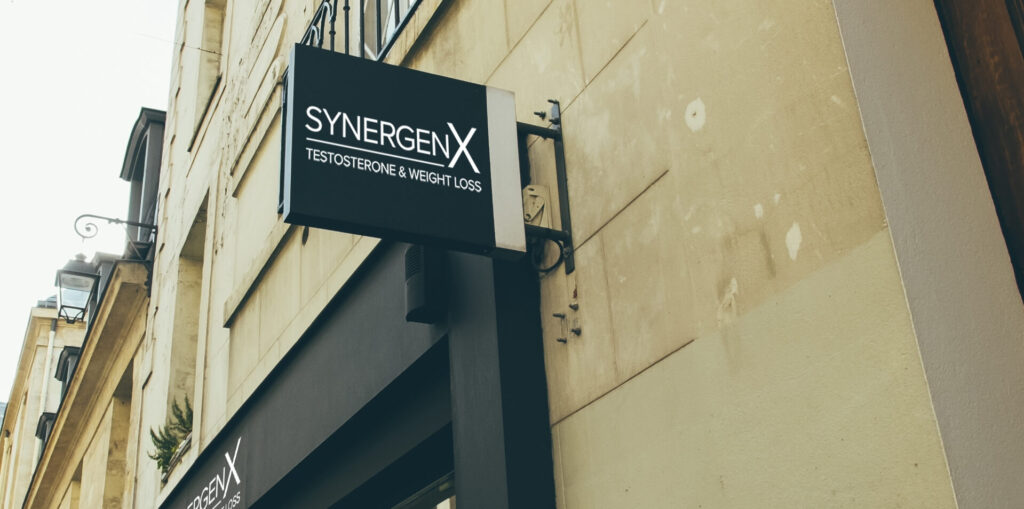 Street facing sign for SynergenX