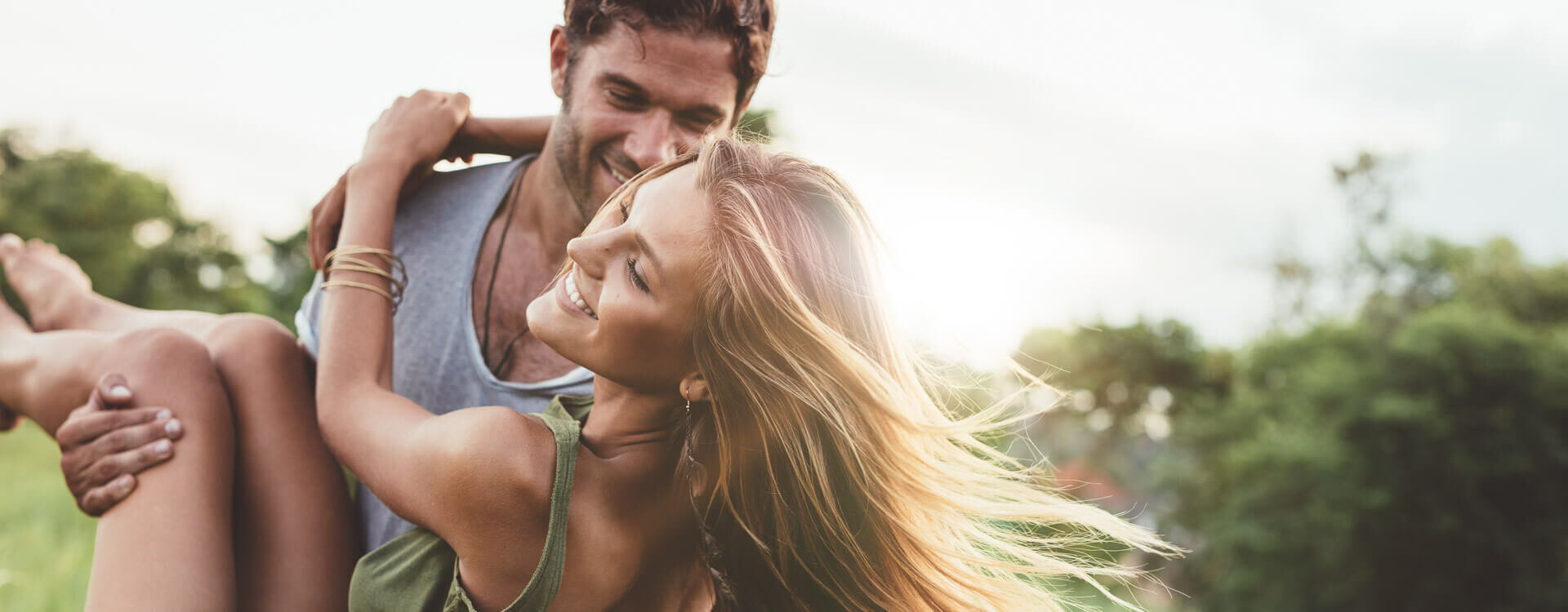 Young couple outdoors