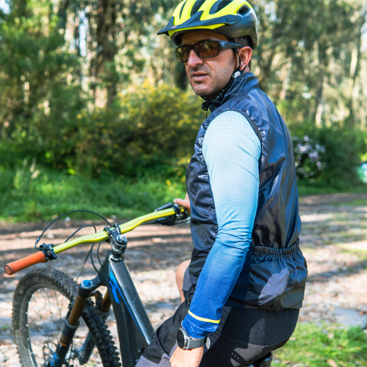 man cycling